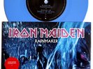 NM/NM Iron Maiden: Rainmaker / Dance Of Death 2003 EMI UK 7” Blue Vinyl 45