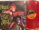THE CRAMPS - FIENDS OF DOPE ISLAND - 2003 VENGEANCE BLOOD RED LP vinyl album VG+