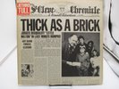 Jethro Tull Thick as a Brick LP Record Ultrasonic Clean Newspaper Fold Out EX