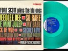 CLIFFORD SCOTT Plays The Big Ones NM/VG+  LP Original GREEN Vinyl 1963 Press