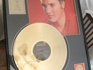 Elvis Presley RCA  THE NUMBER ONE HITS 24KT Gold Plated LP FRAMED