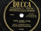 GUY LOMBARDO Auld Lang Syne / Home on the Range DECCA 24620 10