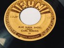 Carl Perkins. Blue Suede Shoes 45 Single. SUN 234. SUN Sleeve. REDUCED
