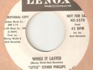 LITTLE ESTHER PHILLIPS While It Lasted LENOX PROMO NORTHERN SOUL USA 45