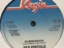 SEX PISTOLS:SUBMISSION.1977VIRGIN.1SIDED DEMO INCLUDED IN EARLY COPIES OF 1ST LP