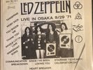 LED ZEPPELIN, LIVE IN OSAKA 9/29/71, UNOFFICIAL 2 LP TAIWAN FAN CLUB PROMO
