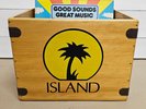 Island LP Record Boxes Handcrafted Storage Rock N Roll Albums