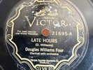 78 Rpm Jazz, Douglas Williams Four ' Late Hours / Kind Daddy' US Victor Superb