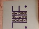 NEW ORDER VINYL LP MOVEMENT  ORIGINAL FACT.50 1981