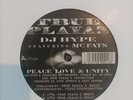 DJ Hype MC Fats - Peace Love + Unity Drum and Bass Jungle Vinyl VG True Playaz