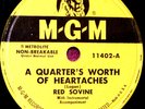 Red Sovine A Quarter's Worth of Heartaches 78 PLAY GRADED Fully Tested