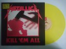 METALLICA KILL EM ALL JAMES HETFIELD SPEED METAL THRASH YELLOW VINYL INSERT