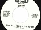 Satin - Give All Your Love To Me - Northern Soul