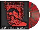 THE EXPLOITED Let's Start A War.... Ltd. Ed. 500 RED & BLACK SPLATTER VINYL LP