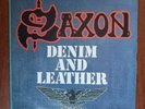 Saxon ‎– Denim And Leather [1981] Vinyl LP Heavy Metal Carrere France