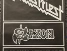 Judas priest Saxon concert poster 1981 Holland first date on point of entry tou