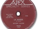 Super Rare 1959 RITCHIE VALENS Rock’n Roll 78 RPM Record. La Bamba/ Donna