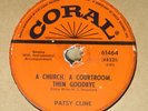 Coral 61464 - Patsy Cline - Honky Tonk Merry Go Round - vintage country 78rpm