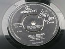 THE BEATLES 1967 U.K. 45  HELLO GOODBYE   MADE IN FRANCE   PUSH OUT CENTRE
