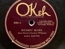 SARA MARTIN + SYLVESTER WEAVER GUITAR ‘ROAMIN’ BLUES’ OKEH 78, 1st GUITAR BLUES