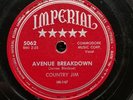 GUITAR BLUES: COUNTRY JIM ‘RAINY MORNING BLUES/AVENUE BREAKDOWN’ IMPERIAL 78