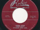 CHARLES AND CARL - Lucky Star / One More Chance - RED ROBIN - Doo Wop R&B 45