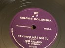 LATIN Discos Columbia 78 RPM Jose Fajardo - Yo Puedo Mas Que Tu 9221 E+