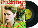 MADONNA HOLIDAY THINK OF ME RARE IFC 12'' 45TRS WITH LYRICS AND POSTER