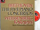 Weissenberg; Karajan. Beethoven (Piano concertos 1-5). EMI SLS 5112 (4) Bob. NM