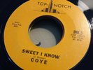 COYE sweet i know / hop scotch TOP-NOTCH 3 rare MODERN SOUL FUNK 45 glossy NM+