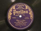 JAZZ HARRY RESER What A Man  / Show That Fellow the Door PURITAN 11452