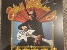 Hank Williams Jr signed LP VINYL autographed Rich White Honky Blues MetallicGold