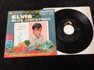 ELVIS PRESLEY 45 447-0720 BLUE CHRISTMAS/WOODEN HEART ORIGINAL DOT NM HIGH GRADE