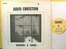 DAVID CHRISTIAN - Windows & Doors - '75 private NM folk rock LP + RARE insert
