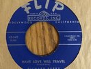 RICHARD BERRY - HAVE LOVE WILL TRAVEL / NO ROOM, FLIP  349,45 RPM, 1959, NICE