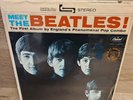 MEET THE BEATLES 1964 CAPITOL RECORDS ST 2047 VINYL  GREEN LABEL BEATLES SHRINK