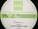 The Psychedelic Furs BBC  Transcription LP  UK 1982  LP RARE with Cue Sheet RARE