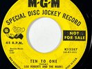 LOU ROBERTS AND THE MARKS Ten to One MGM Northern Soul Promo 45 HEAR