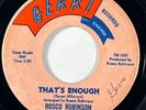 ROSCOE ROBINSON That's Enough Gerri Northern Soul 45 HEAR