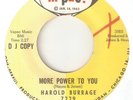 HAROLD BURRAGE More Power To You M PAC PROMO CHICAGO NORTHERN SOUL USA 45