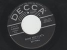 ROCKABILLY 45 -ROY HALL -THREE ALLEY CATS  / DIGGIN THE BOOGIE-  HEAR 1956 DECCA