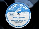 EX JAZZ 78 Thelonious Monk MONK'S DREAM/LITTLE ROOTIE TOOTIE Prestige 850 DJ