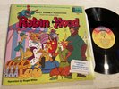 Walt Disney Disney's Robin Hood OST LP Disneyland Stereo + Book Roger Miller M-
