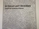 RICHARD DOBSON IN TEXAS LAST DECEMBER LP RARE TX COUNTRY FOLK Buttermilk Label