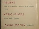 TAS Orion Master Recordings ORS 78282 Reubke 94th Psalm David McVey 1977 SEALED