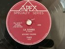 RITCHIE VALENS LA BAMBA DONNA APEX     78 RPM EXCELLENT COPY CANADA ONLY