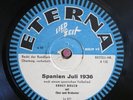 Ernst Busch 78RPM / Spanien Juli 1936 & Die Thälmannkolonne (48-1222-GvD)