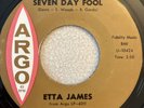 ETTA JAMES Seven Day Fool / It's Too Soon To Know Argo 5402 R&B Northern Soul 45