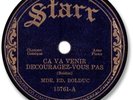 Mde BOLDUC French Canadian Folk 78 RPM Record. Ça va venir découragez-vous pas
