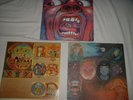 3-King Crimson lps-Wake Poseidon-LIZARD-In The Court Of The CrimsonKING-ATLANTIC